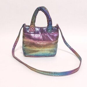 Share Mini Holographic Tote Bag – Crossbody or Handbag – Unique Shiny Fashion Pu